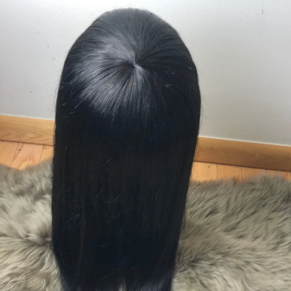 - 💫TIIA 20” HUMAN JET BLACK STRAIGHT BANG WIG *NEW*